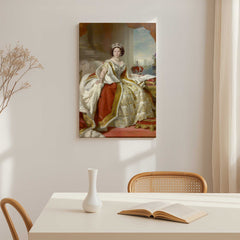 The Queen Oil Painting Style Custom Canvas Print from Your Photo