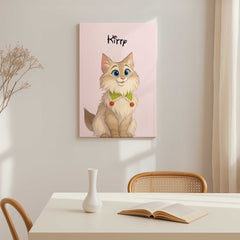 Fairy Tale Cartoon Style Custom Canvas Print from Your Photo