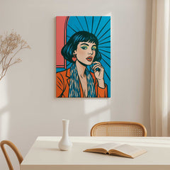 Pop Art Comic Style Custom Canvas Print from Your Photo