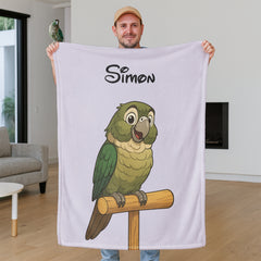 Fairy Tale Cartoon Style Custom Flannel Blanket from Your Photo