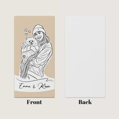 Personalizza il tuo telo mare con ritratto artistico personale!