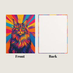 Neon Pop Style Custom Flannel Blanket from Your Photo