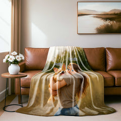 Pixar-Inspired Custom Flannel Blanket from Your Photo