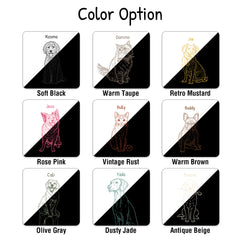 Retro Line Illustration Art Style Clear TPU iPhone Case – Custom Cartoon Portrait from Your Photo