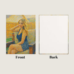 Claude Monet Style Custom Flannel Blanket from Your Photo