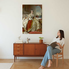 The Queen Oil Painting Style Custom Canvas Print from Your Photo