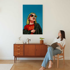 Pop Art Comic Style Custom Canvas Print from Your Photo