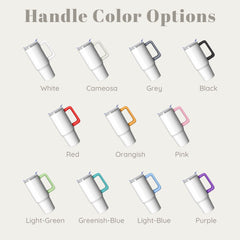 Caricature Style Custom 30oz Tumbler with Handle from Your Photo