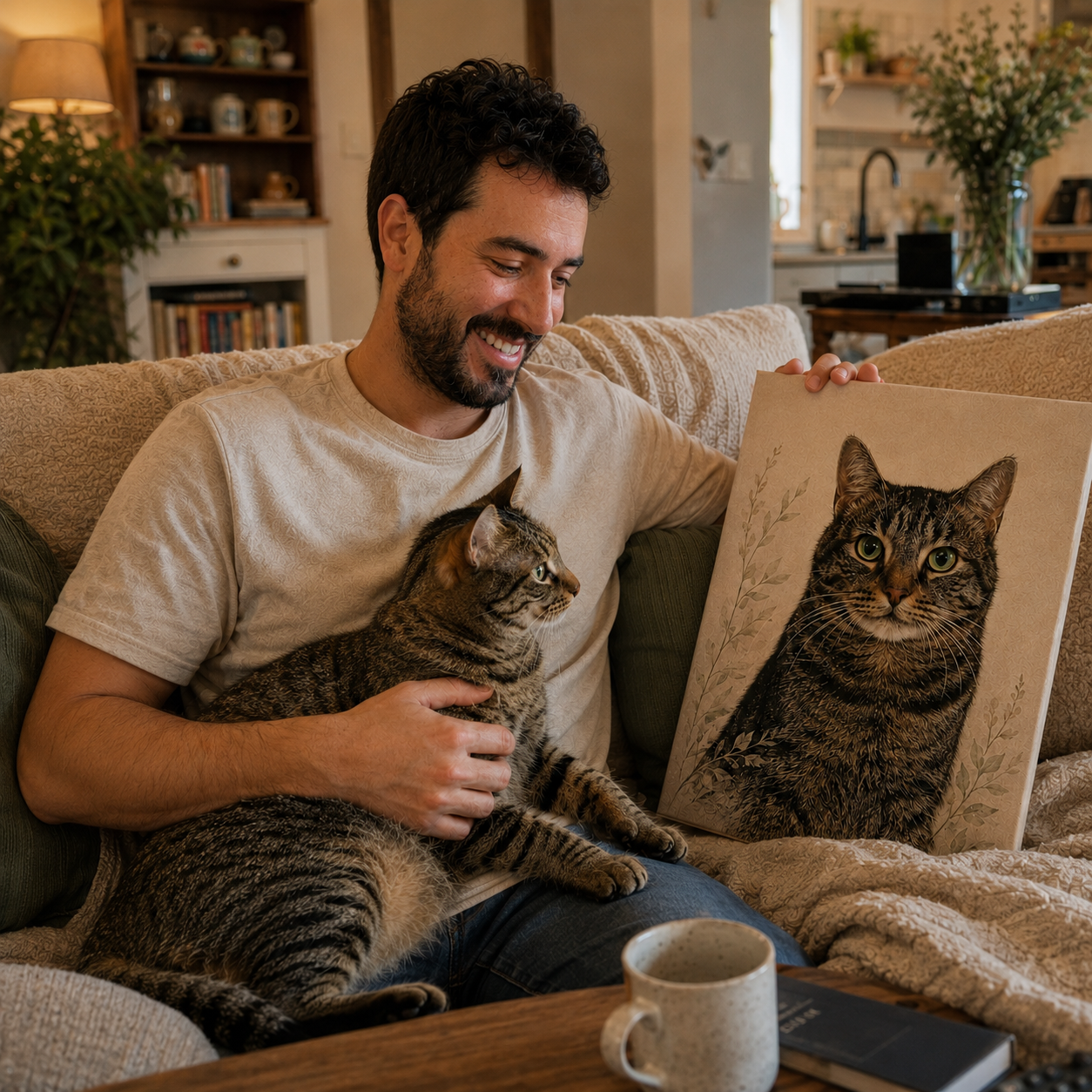 Personalized pet portrait gift