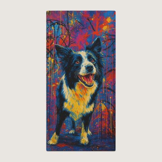 Pop Splash Expressionism Art Style Custom Beach Towel from Your Photo