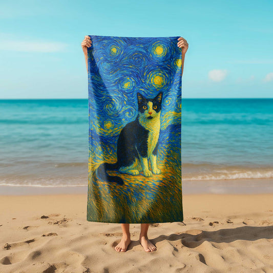 Van Goah Style Custom Beach Towel from Your Photo