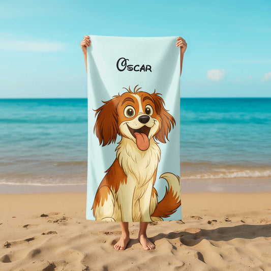 Personnalisez votre propre serviette de plage portrait artistique personnel !