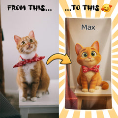 Pixar-Inspired Custom Beach Towel from Your Photo