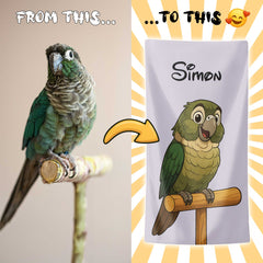 Personalizza il tuo telo mare con ritratto artistico personale!