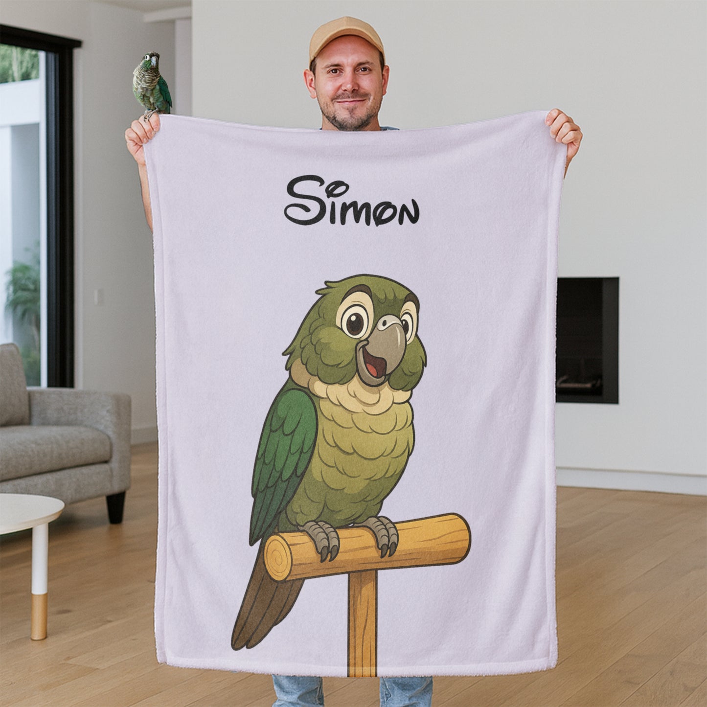 Personalized Storybook Pet Portrait Blanket
