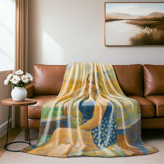 Claude Monet Style Custom Flannel Blanket from Your Photo