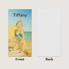 Ghibli-Inspired Style Custom Beach Towel from Your Photo
