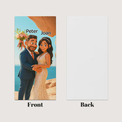 Pixar-Inspired Custom Beach Towel – Wedding Edition from Your Photo