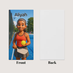 Pixar-Inspired Custom Beach Towel – Pickleball Edition from Your Photo