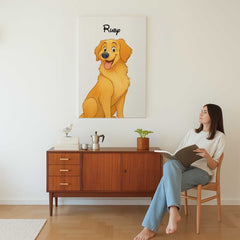 Fairy Tale Cartoon Style Custom Canvas Print from Your Photo