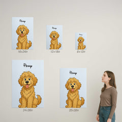 Fairy Tale Cartoon Style Custom Canvas Print from Your Photo